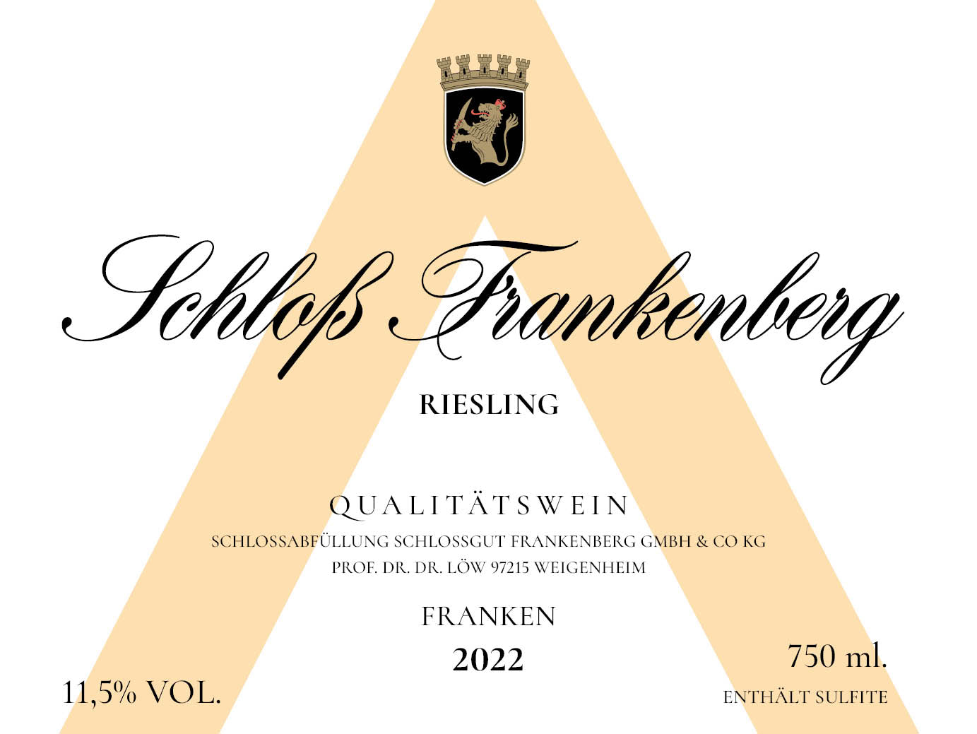 2022 SCHLOSS FRANKENBERG RIESLING