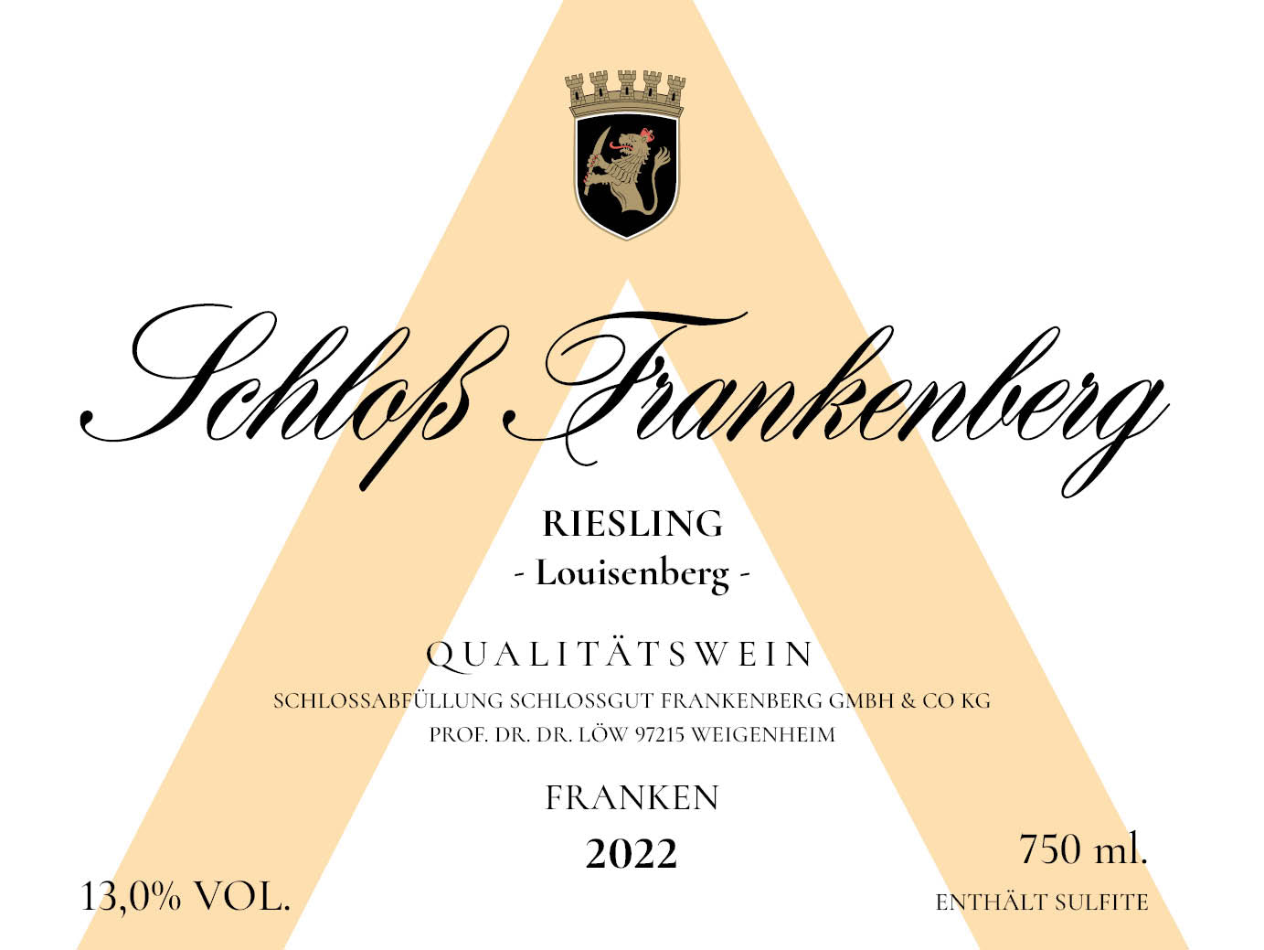 2022 SCHLOSS FRANKENBERG RIESLING - LOUISENBERG -